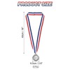 PATIKIL Silver Award Medals 2.6 Inch, 6 Pieces Winner Award