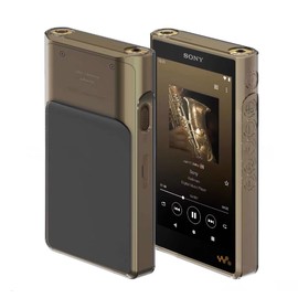 Oidealo Flexible Clear TPU Shock-Absorbent Protective Skin Cover Shell Case for Sony Walkman NW-WM1AM2 WM1ZM2 (Black)