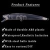 Unpainted Fishing Lure Kit, Hard Artificial Bait, Making Set with