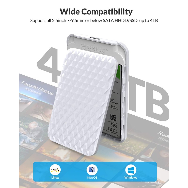 ORICO 2.5 inch SATA USB3.0 HDD Hard Drive Disk Portable