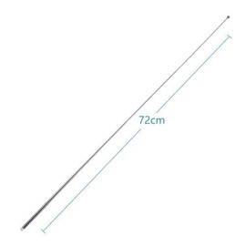 8 Sections Telescopic 74cm AM FM Antenna Portable Radio Antenna Replacement (2-Pack) Compatible with Indoor Portable Radio Home Stereo Receiver AV Audio Video Home Theater Receiver TV Tuner
