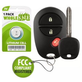 Wholesale-24-7 Replacement For 2005 2006 2007 2008 2009 2010 Toyota Tacoma Key + Fob