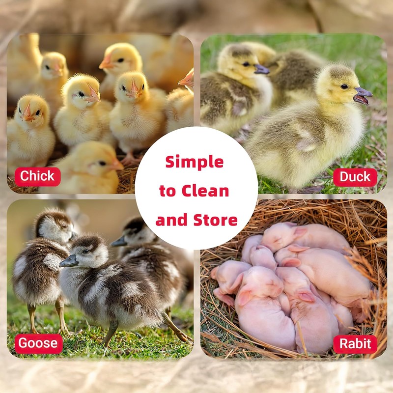 Chicken Box for Chick Starter Kit,Portable Brooder Pen/Chicken Playpen Supplies