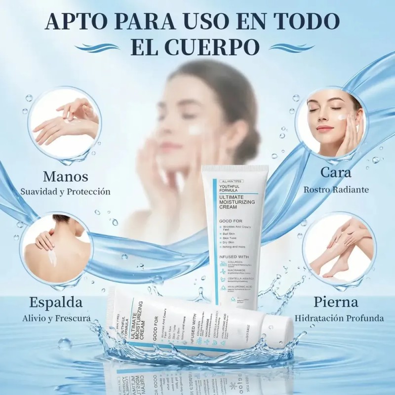 2 Crema Hidratante Youth Formula Día Y Noche Con Colágeno