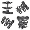Aluminium Alloy Black Diving Triple Ball Clamp Outdoor Camera Arm