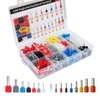 Fidioto Double Wire Ferrule Kit,1200pcs Dual Barrel Ferrules Terminal Set,