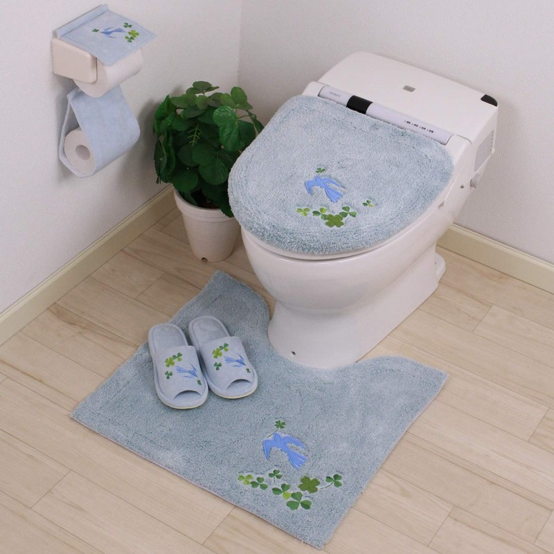 Senko Bird Light Blue Lucky Embroidered Paper Holder Cover with