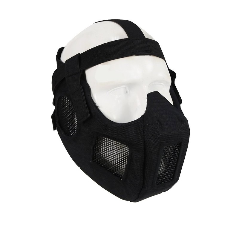 HTUK® Airsoft Tactical Half Face Mask V5 Conquerors Mask (Ear