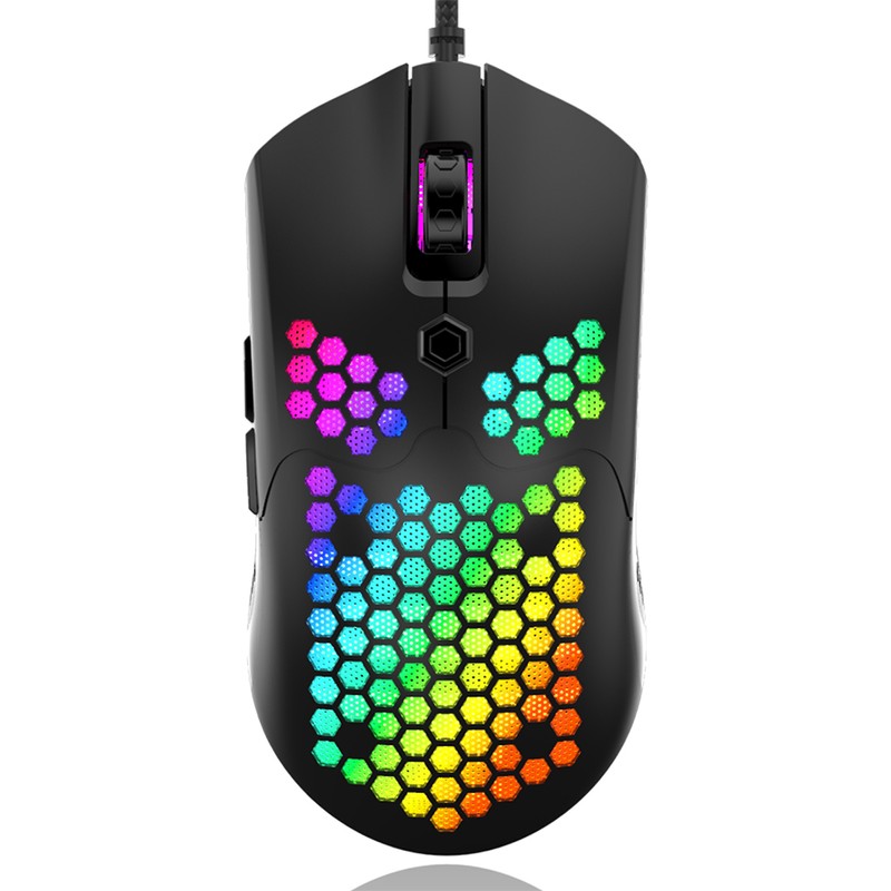 Gaming Mouse USB Interface Wired Portable Desktop E-Sports Hollowing Mouse