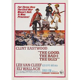 OMG Printing The Good The Bad And The Ugly Clint Eastwood Poster/Print/Picture Satin Photo Paper - A4-210mm x 297mm