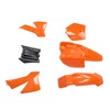 Motorcycle Fairing Cover Kit Orange Front Wheel Mudguard Splash Guard