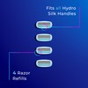 Schick Hydro Silk Moisture Razor Blade Refills, 4 Count |