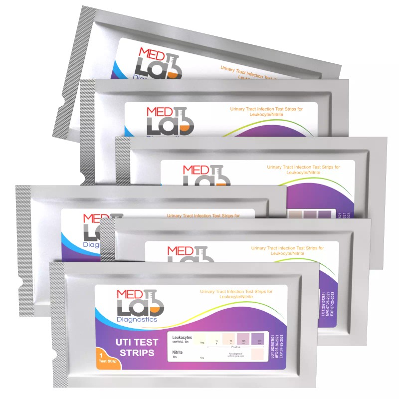 Med Lab Diagnostics UTI Test Strips for Urinary Tract Infection(6