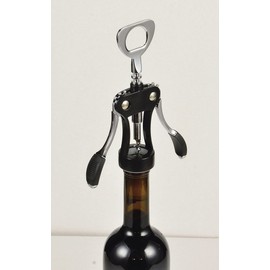 Pearl Metal Domaine Ruti Wing Drill Corkscrew, Black C-3719