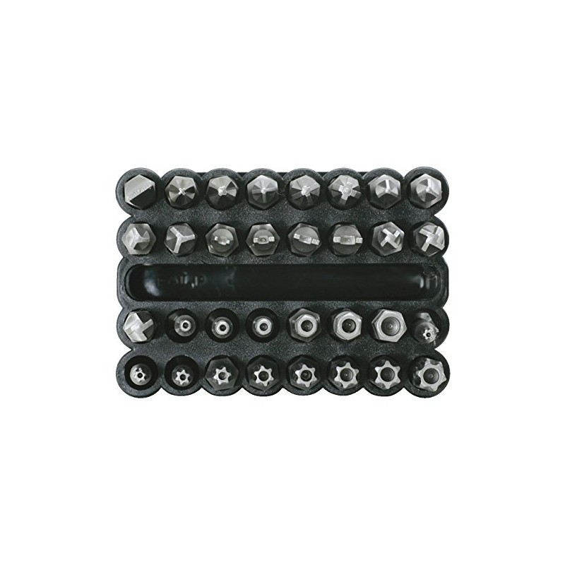 KS Tools 911.7532 1/4" CLASSIC security bit set,75mm,32 pcs