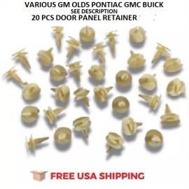 DBG Ventures LLC For  1985-1990 GMC C1500-C7000 Truck Interior Door Panel Buttons Retainers GM
