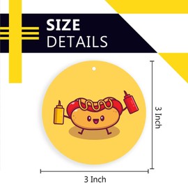 Hot Dog Ornament,Christmas Ornament Xmas Tree Ornaments,Suitable for Home,Party Decorations