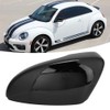 Glossy Black Rear View Door Wing Mirror Cover 3C8857537 3C8857538