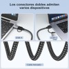 vantisan Lector de Tarjeta de Memoria Múltiple 4 en1,Adaptador Lector