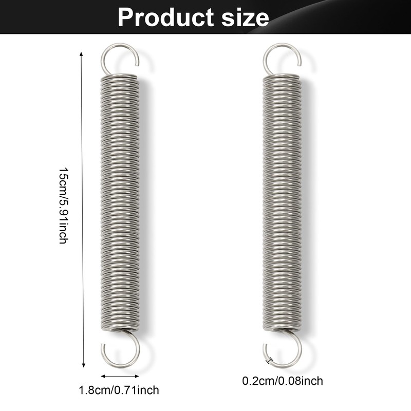 GUNGY Tension Springs with Hooks Stainless Steel Tension Spring Tension