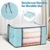 Budding Joy 90 L Large Storage Bags, 4 Pack Clothes