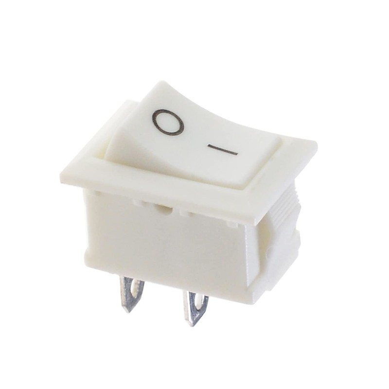 Mriuuod 5Pcs On/Off 2Pin Boat Rocker Switch SPST 2 Position