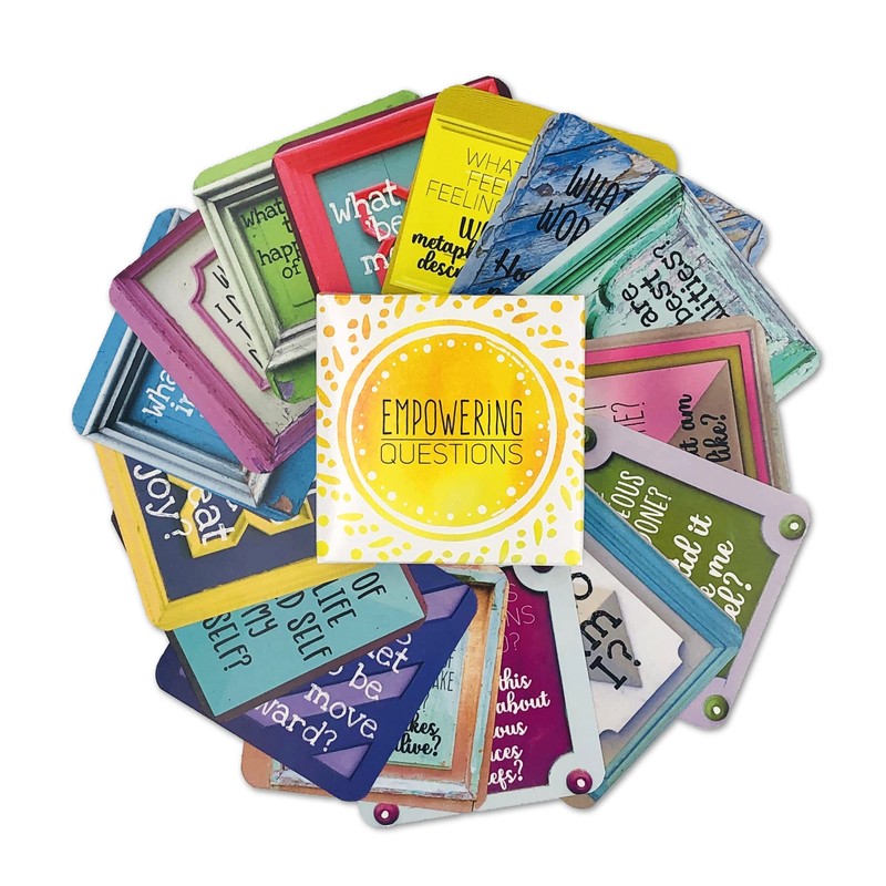Sunny Present Empowering Questions Cards - 52 Self Care Cards
