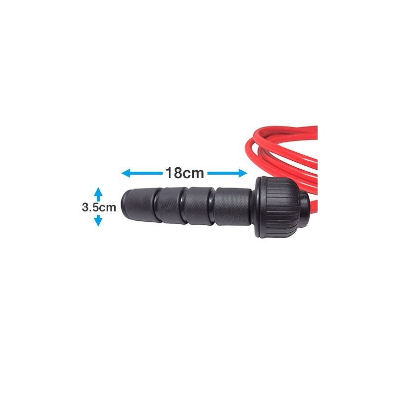 LINDSPORTS Weighted Jump Rope for Training (Red, 0.5kg)