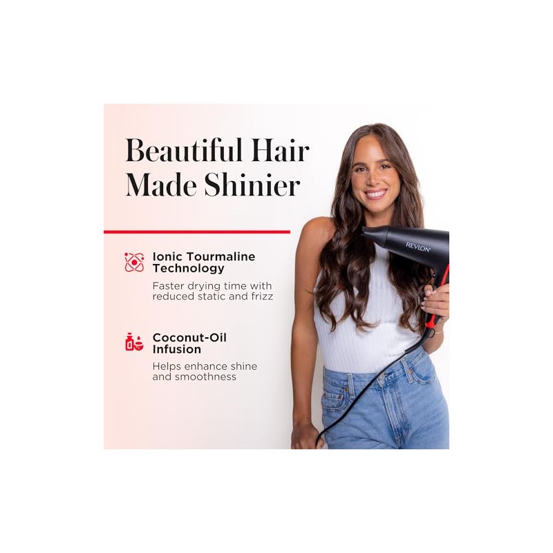 Revlon Secador Smoothstay con Infusión de Coco