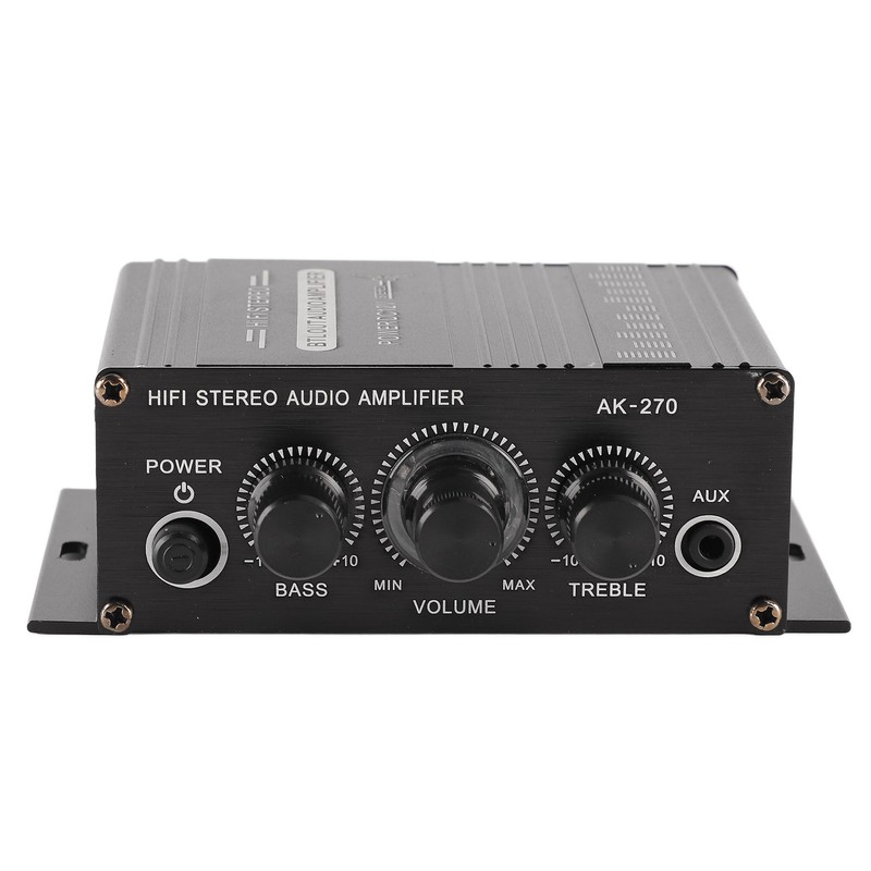 Stereo Amplifier 12V Portable Clear Sound Quality Mini Amplifier for
