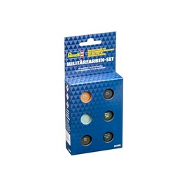 Revell 32340 Military Paint Set (6 x 14 ml Colours) - Modelling and Craft Accessory, Single