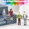 YouthLoxus 14pcs 1:25 Scale Miniature People Figures, Model Railway Accessories