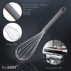 Dr.BEST Stainless Steel Whisk Egg Beater Anti-slip Silicone Handle Comfortable