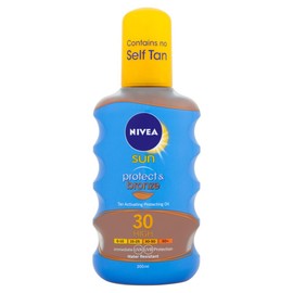 NIVEA Protect and Bronze Tan Activating Protecting Oil Number 30, High - 200 ml