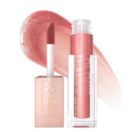 Maybelline Lifter Gloss, Hydrating Lip Gloss with Hyaluronic Acid, High Shine for Plumper Looking Lips - Color: Moon