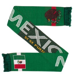 Mexico Soccer Knit Scarf