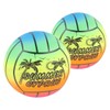 WHAMVOX 2pcs Inflatable Rainbow Volleyballs for Bouncy Beach Balls for