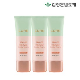 Kim Jeong-mun Aloe 김정문알로에 큐어 리알로에 워터 카밍 톤 업 선크림 3개 Kim Jung-moon Aloe Cure Real Aloe Water Calming Tone-Up Sunscreen Set of 3