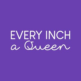Vinyl Wall Art Decal - Every Inch A Queen - 8" x 25" - Trendy Inspirational Girls Quote Sticker for Women Home Living Room Girl Bedroom Closet Makeup Mirror Decor