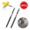 YG-05 Broca Fresa 1/8 Carburo Aluminio Acrílico Mdf 1 Filo