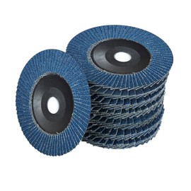 Oiieco Pack of 12 Flap Discs, Sanding Discs Sanding Disc Slats Sanding Disc Set 40/60/80/120 for Metal Wood Steel (Blue)