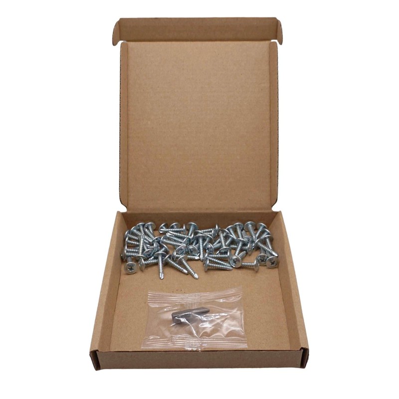 SKIR'CO (50 pcs) Zinc Plated Self-Drilling Screws 3.9 x 19