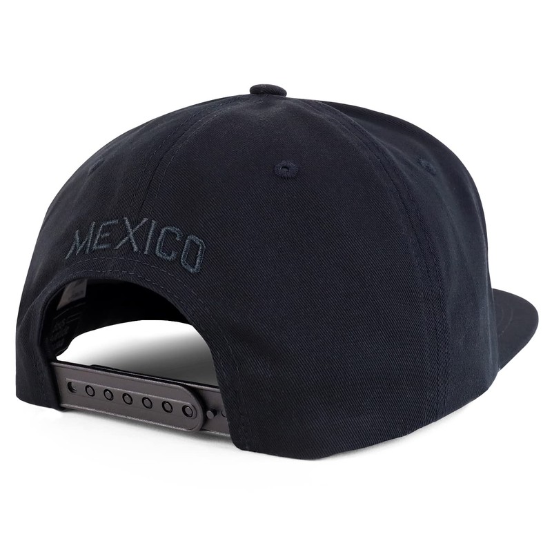 Hecho En Mexico Eagle 3D Bordado Flat Bill Snapback Gorra,