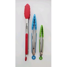 Walfos - Tongs - Silicone - Heat Resistant - 3pc Set