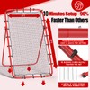 Volleyball Rebounder Net 7x4 Ft, 5-Angle Adjustable Rebounder Net for