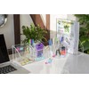 OSCO Clear Acrylic 5 Tube Pen Pot | Desk Tidy