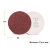 SPEEDWOX 100pcs Sanding Discs 2 inch Sandpaper 40 Grit Hook