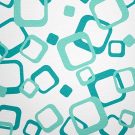 WANDfee® Wall Tattoo, Circles, Dots, 60 Stickers, Colour Choice For Children's Bedroom, Living Room, Hallway, Bathroom, Kitchen, Tile Stickers, turquoise