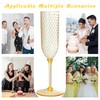 XUWAIDSGN 24 Pack Pink Detachable 2 piece Champagne Flutes 5.5