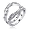 Uloveido Wedding Anniversary Ring Enhancer Guard for Women Engagement 925